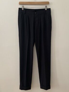 Armani Exchange Black Cuffed Trousers